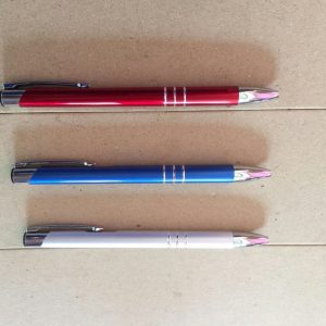 Bút kl bấm trắng/đen/xanh/đỏ